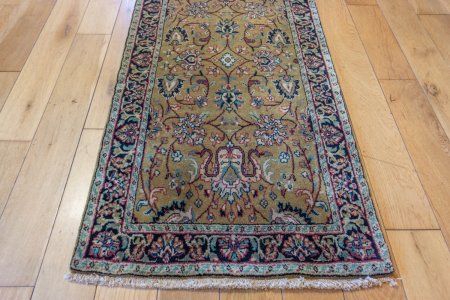 Hand-Knotted Mashad Palace Rug From India
