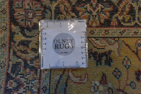 Hand-Knotted Mashad Palace Rug From India