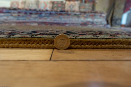 Hand-Knotted Mashad Palace Rug From India
