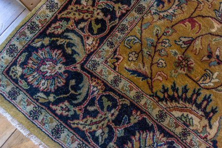 Hand-Knotted Mashad Palace Rug From India