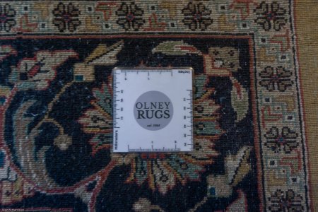 Hand-Knotted Mashad Palace Rug From India