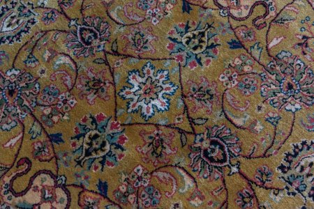 Hand-Knotted Mashad Palace Rug From India