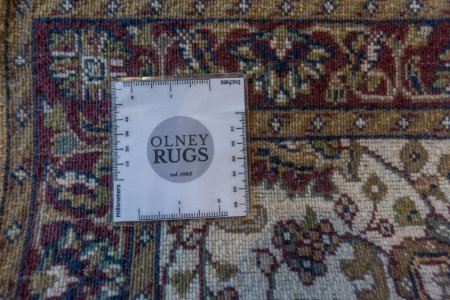 Hand-Knotted Mashad Palace Rug From India