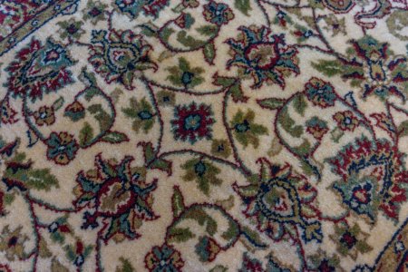 Hand-Knotted Mashad Palace Rug From India