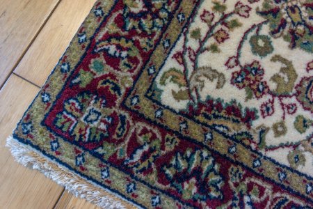 Hand-Knotted Mashad Palace Rug From India