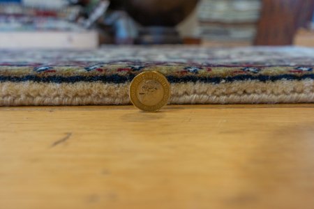 Hand-Knotted Mashad Palace Rug From India