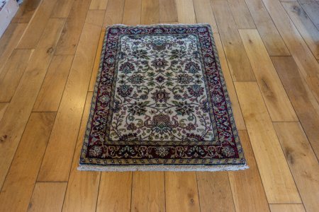 Hand-Knotted Mashad Palace Rug From India