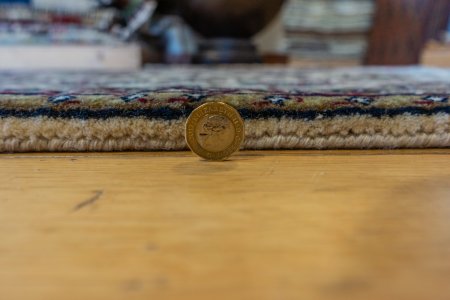 Hand-Knotted Mashad Palace Rug From India