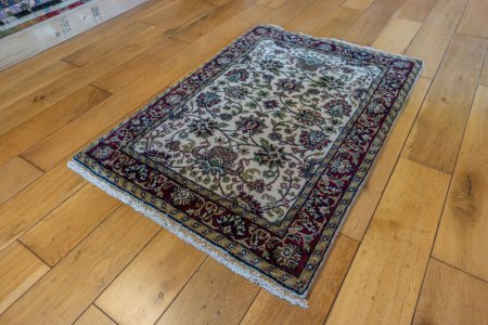 Hand-Knotted Mashad Palace Rug From India