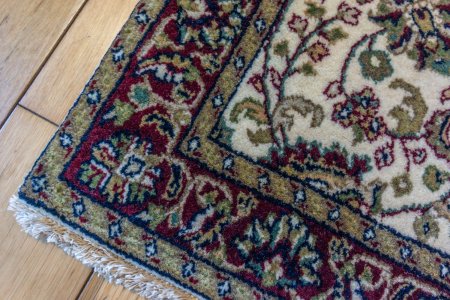Hand-Knotted Mashad Palace Rug From India