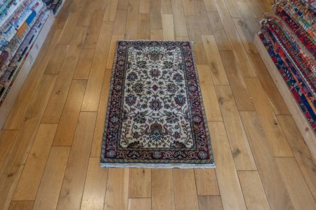 Hand-Knotted Mashad Palace Rug From India