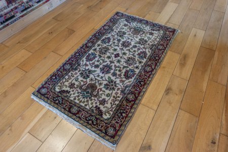 Hand-Knotted Mashad Palace Rug From India