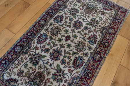 Hand-Knotted Mashad Palace Rug From India