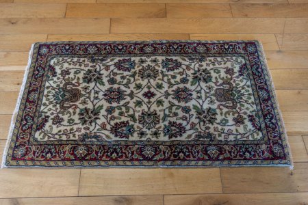 Hand-Knotted Mashad Palace Rug From India