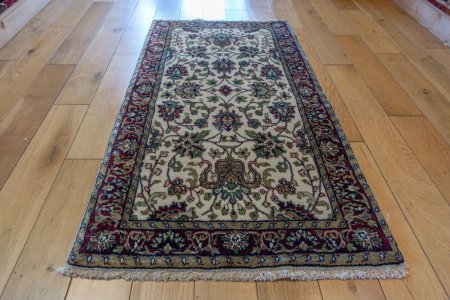 Hand-Knotted Mashad Palace Rug From India