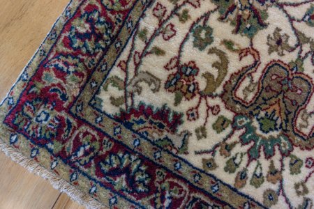 Hand-Knotted Mashad Palace Rug From India