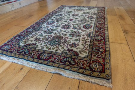 Hand-Knotted Mashad Palace Rug From India