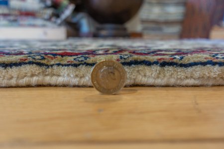 Hand-Knotted Mashad Palace Rug From India