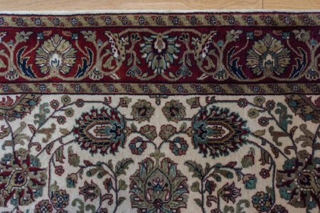 Hand-Knotted Mashad Palace Rug From India