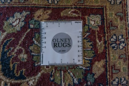 Hand-Knotted Mashad Palace Rug From India