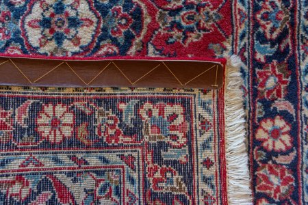 Hand-Knotted Kashan Runner From Iran (Persian)