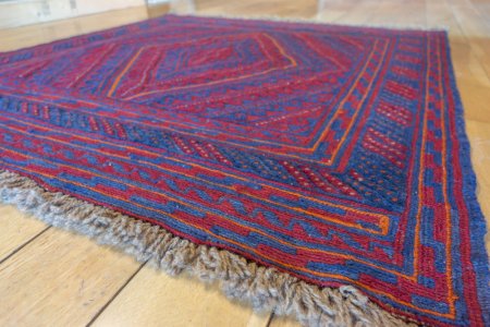 Hand-Knotted Mushwani Rug From Afghanistan