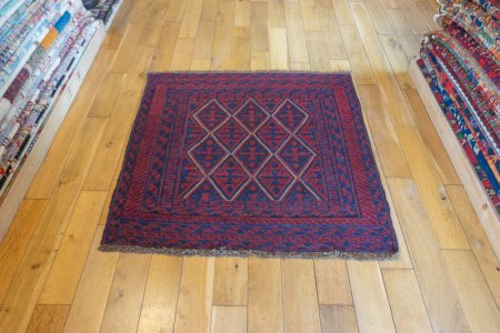 Hand-Knotted Mushwani Rug From Afghanistan