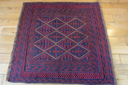 Hand-Knotted Mushwani Rug From Afghanistan