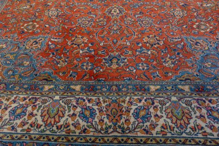 Hand-Knotted Sarouq Rug From Iran (Persian)
