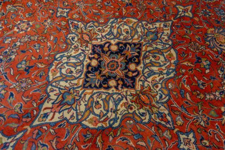 Hand-Knotted Sarouq Rug From Iran (Persian)
