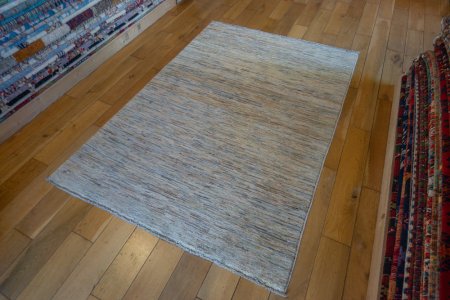 Hand-Knotted Berber Natural Rug From Afghanistan