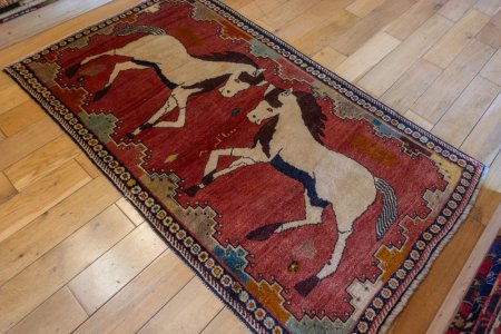 Hand-Knotted Qashgai Rug From Iran (Persian)