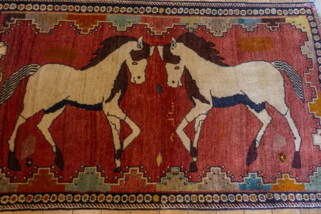 Hand-Knotted Qashgai Rug From Iran (Persian)