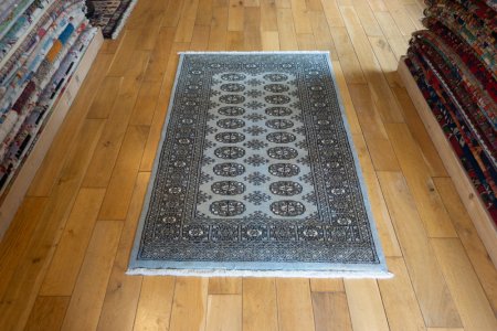 Hand-Knotted Bokhara Rug From Pakistan
