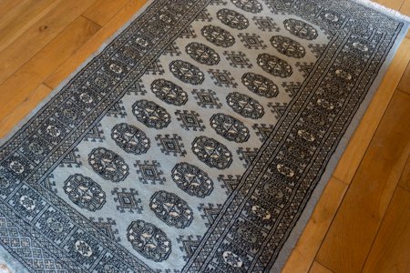 Hand-Knotted Bokhara Rug From Pakistan