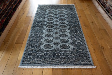 Hand-Knotted Bokhara Rug From Pakistan