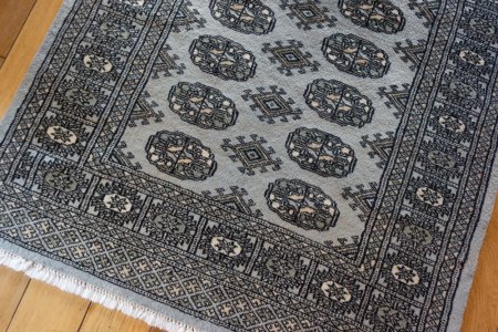Hand-Knotted Bokhara Rug From Pakistan