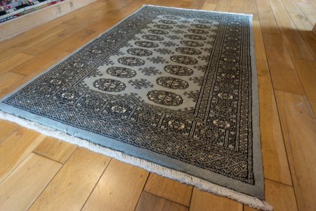 Hand-Knotted Bokhara Rug From Pakistan