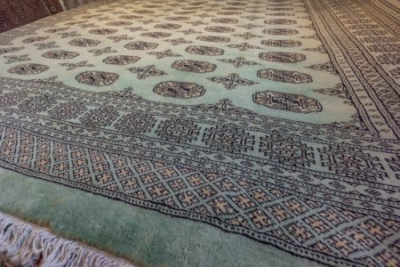 Hand-Knotted Bokhara Rug From Pakistan