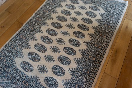 Hand-Knotted Bokhara Rug From Pakistan