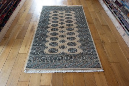 Hand-Knotted Bokhara Rug From Pakistan
