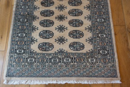 Hand-Knotted Bokhara Rug From Pakistan