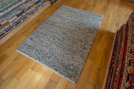 Hand-Knotted Sphere Rug From India