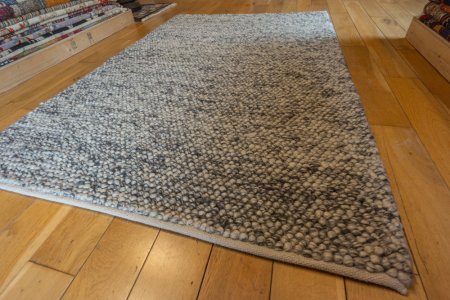 Hand-Knotted Sphere Rug From India