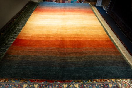 Hand-Knotted Rothco Rug From India