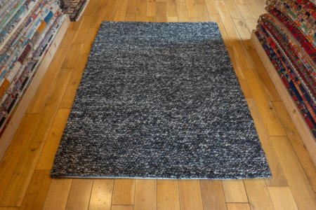 Hand-Knotted Sphere Rug From India