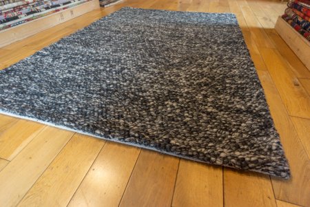 Hand-Knotted Sphere Rug From India