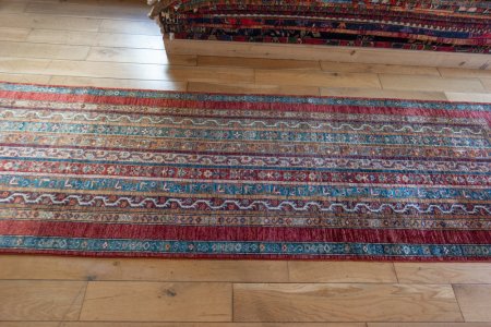 Hand-Knotted Khorjin Runner From Afghanistan
