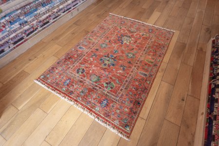 Hand-Knotted Sultanabad Rug From Afghanistan