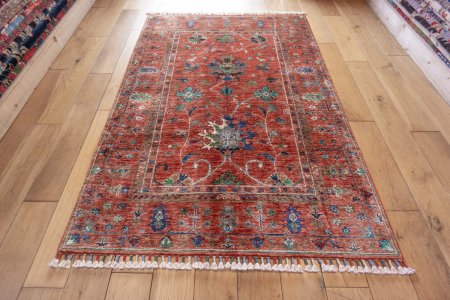 Hand-Knotted Sultanabad Rug From Afghanistan